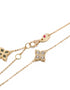 18kt yellow gold Princess Flower diamond bracelet